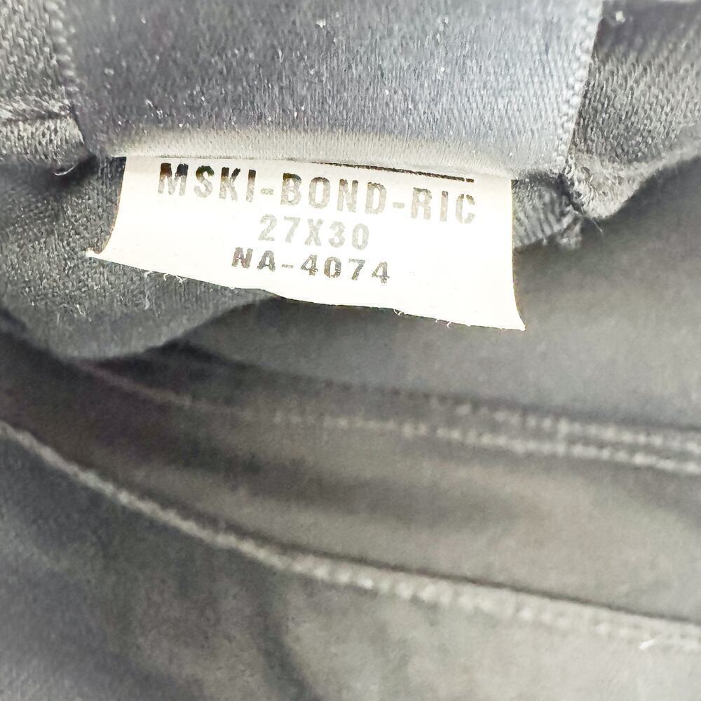 Mott & Bow Mid-Rise Skinny Black Denim Jeans Zip Fly Size 27 x 30 - Picture 8 of 9